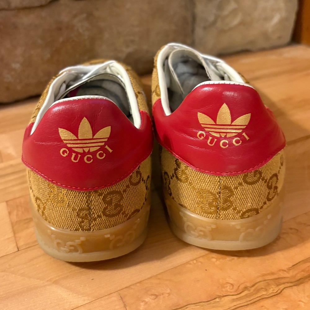 Gucci Adidas Gazelle Monogrammed Sneakers - Picture 3 of 13